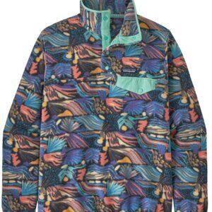 Patagonia Synchilla Snap Pullover - Joy/Pitch Blue- Mens Lightweight SZ XL
